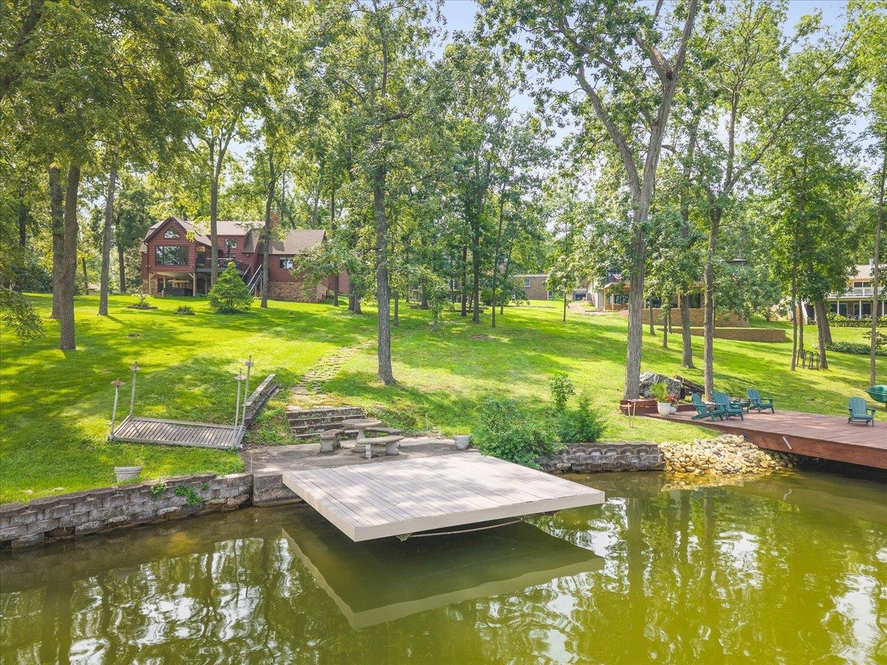 1927 Baintree Road Lake Summerset, IL 61019 - Photo 52 of 71 a view of a lake with a house in the background