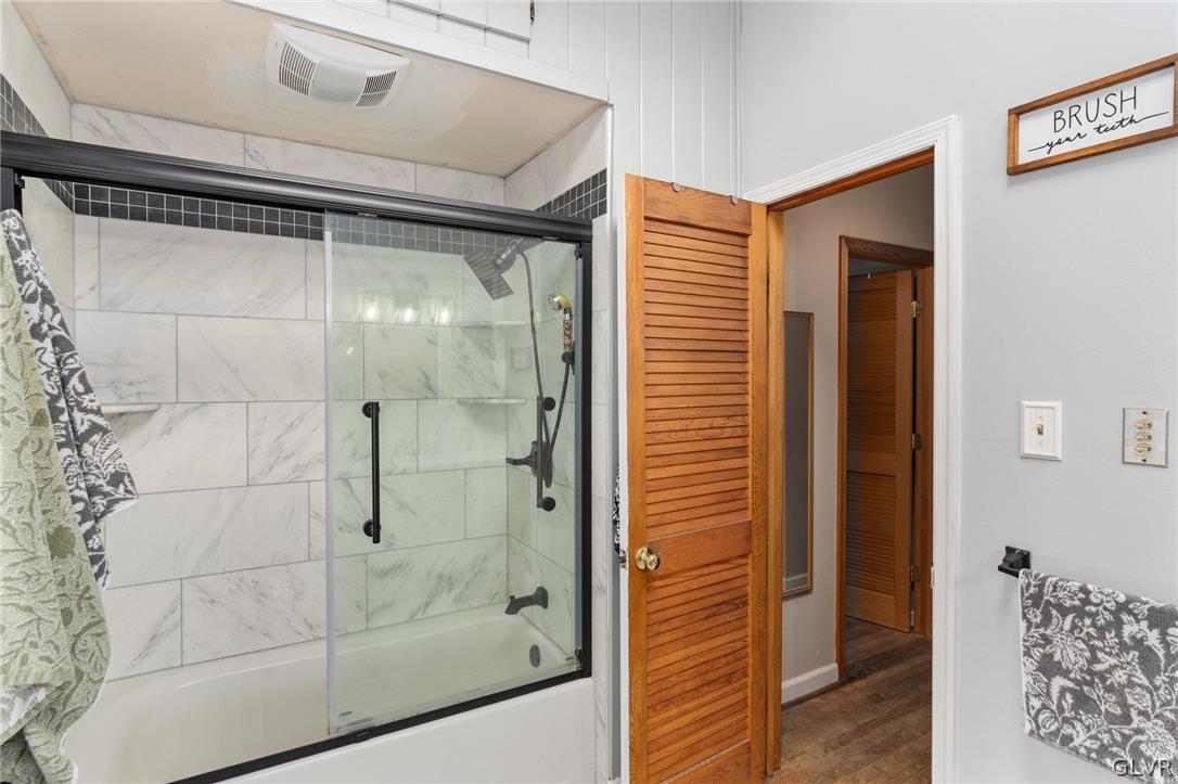 9325 Danner Road New Tripoli, PA 18066 - Photo 29 of 50 a bathroom with a shower and a mirror