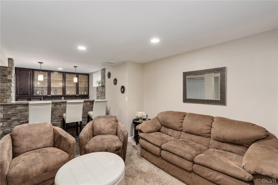 9325 Danner Road New Tripoli, PA 18066 - Photo 37 of 50 a living room with furniture and a view of kitchen