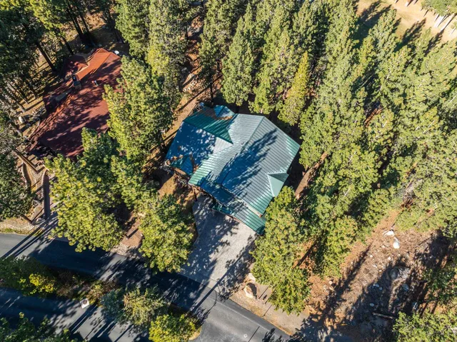 a view of a building with a street