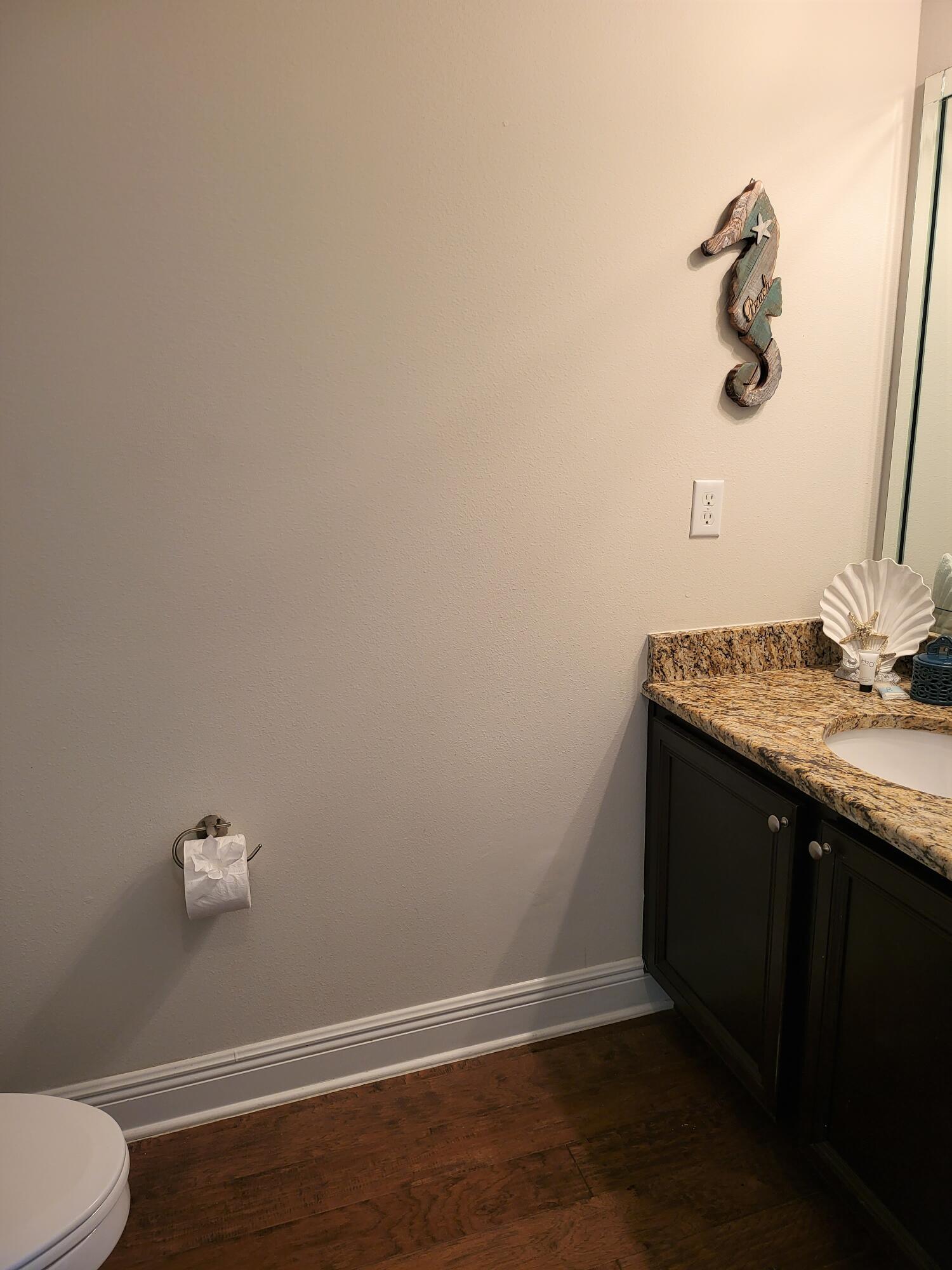 27 Topside Drive Inlet Beach, FL 32461 - Photo 18 of 33 a bathroom with a sink and vanity