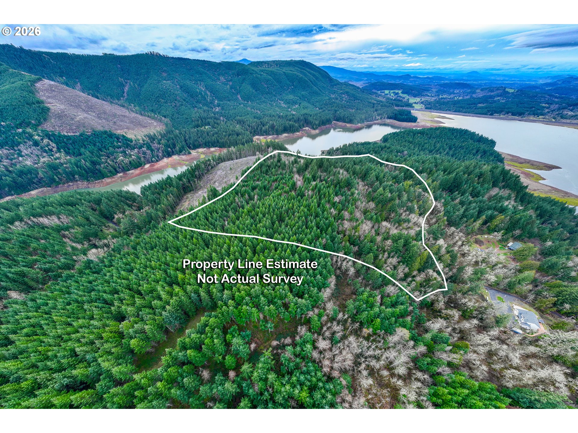 83715 Peninsula Road Fall Creek, OR 97438 - Photo 14 of 16 Approximate Property Lines