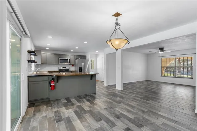 a view of an empty room