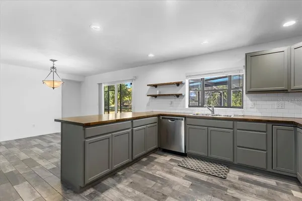 a view of a hallway with closet