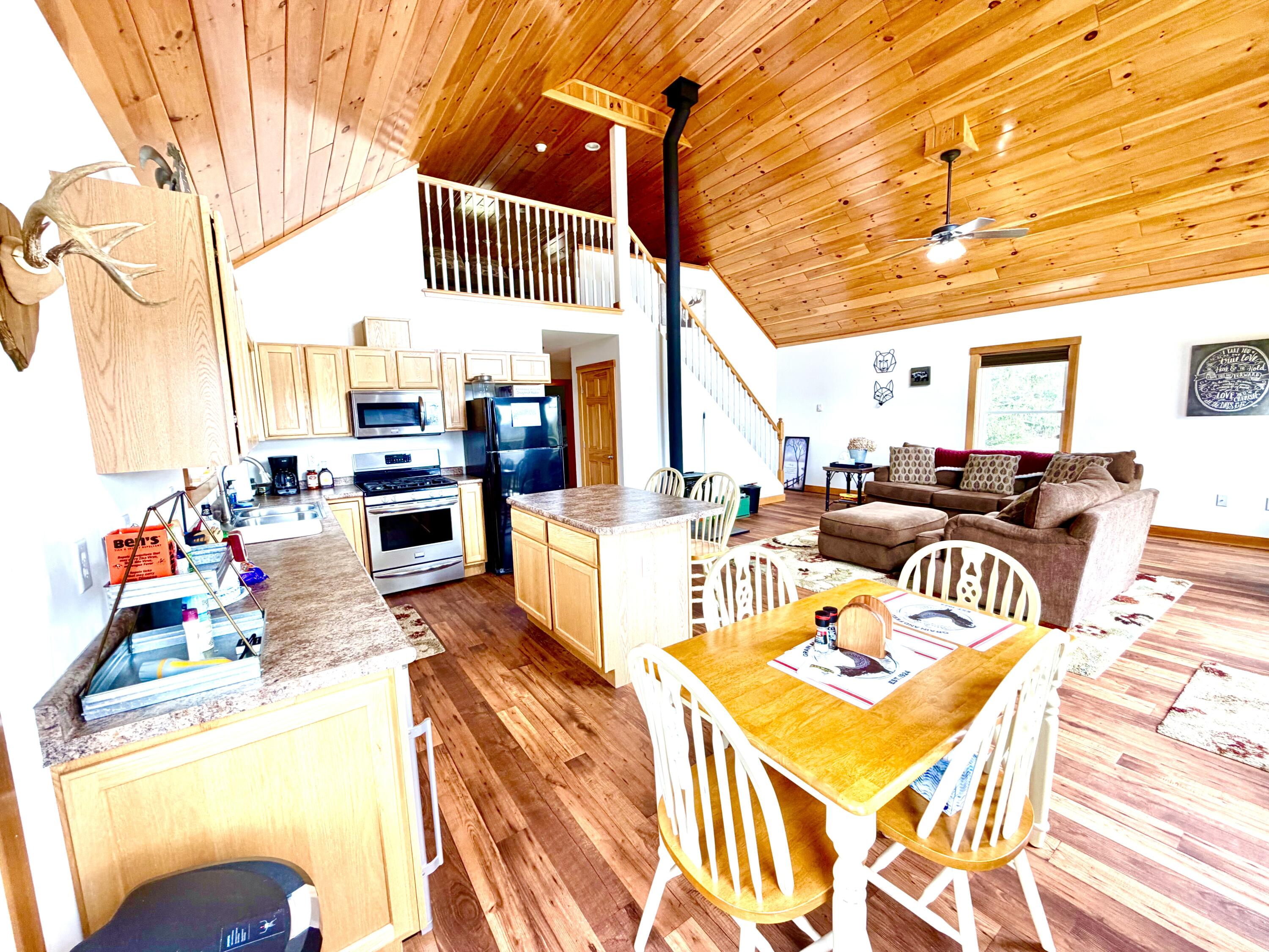 521 Gallison Road Sherman, ME 04776 - Photo 52 of 96 Kitchen/Dining/LR