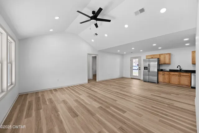 a view of kitchen and utility room