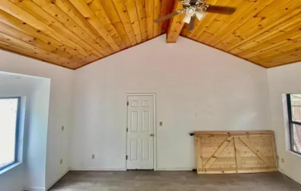 a view of an empty room