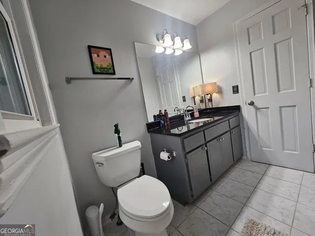 a room with pool table