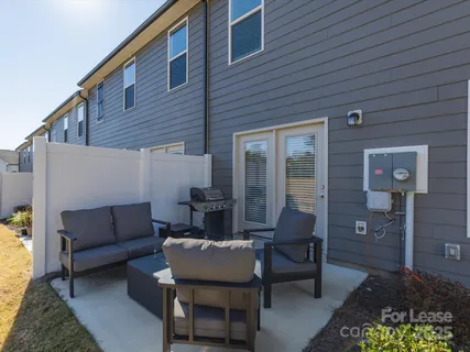 a outdoor living space with furniture
