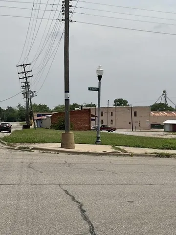 a view of a city with tall buildings