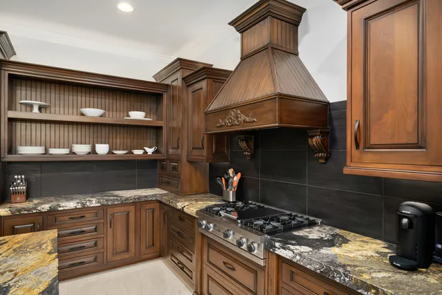 a view of a backyard with a garden