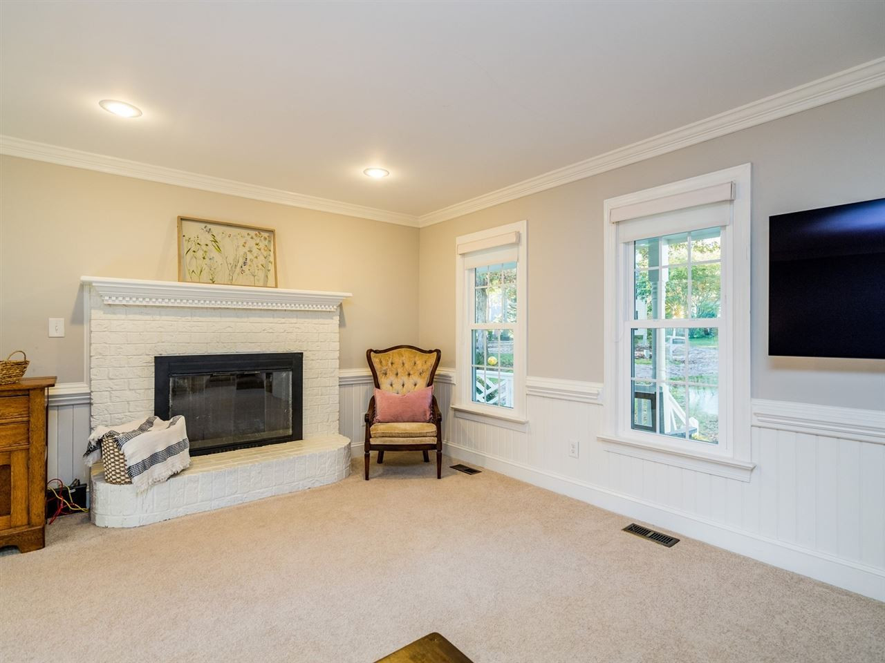 8508 Council Court Raleigh, NC 27615 - Photo 5 of 27 The masonry fireplace is the focal point in this lovely space. Family Room