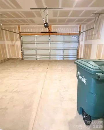 a view of a garage