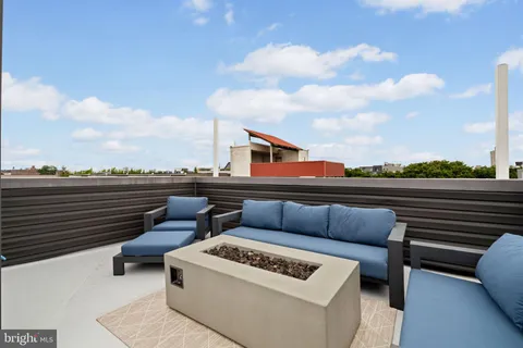 a terrace view with sitting space