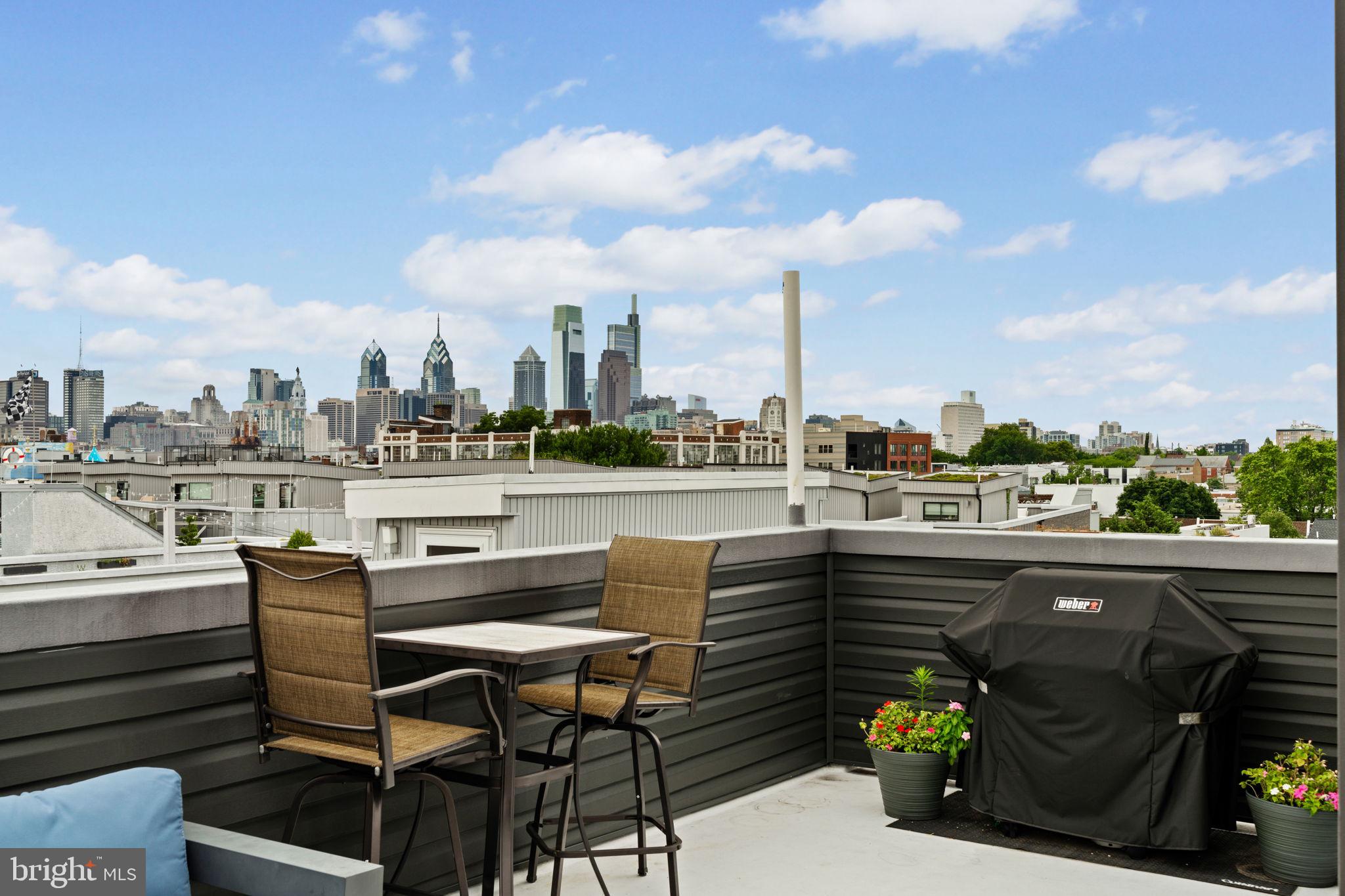 848 North Leithgow Street Philadelphia, PA 19123 - Photo 38 of 54 828 N Leithgow St roof deck with city view