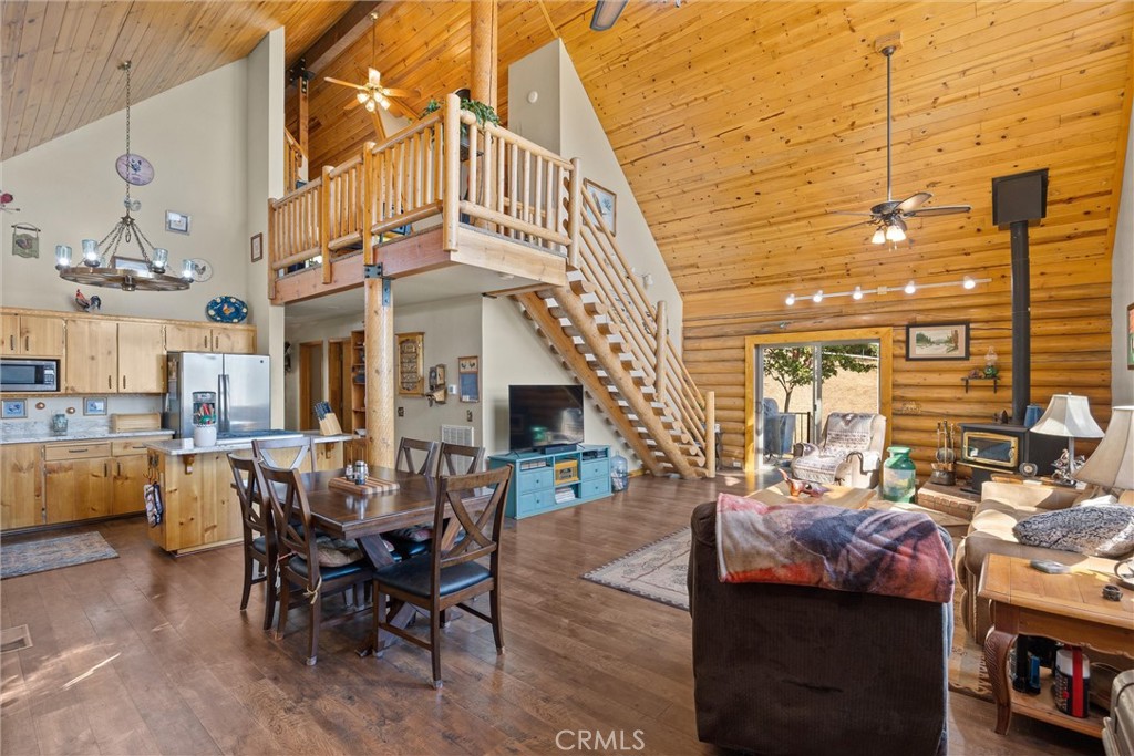 4592 Wendlis Road Forest Ranch, CA 95942 - Photo 8 of 62 Downstairs great room with stairs and loft above