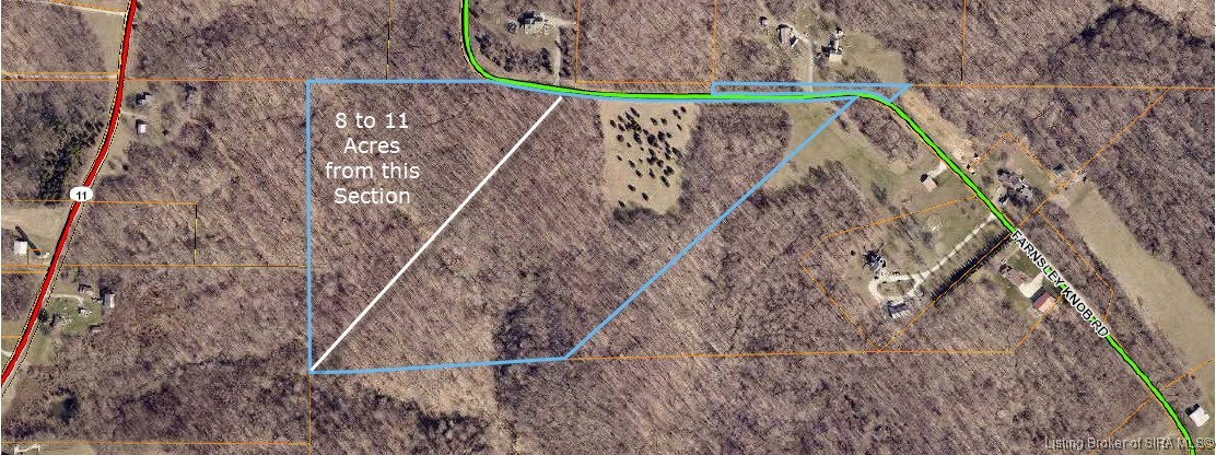 Farnsley Knob Road Elizabeth, IN 47117 - Photo 2 of 4 Ariel photo where new parcel would be established