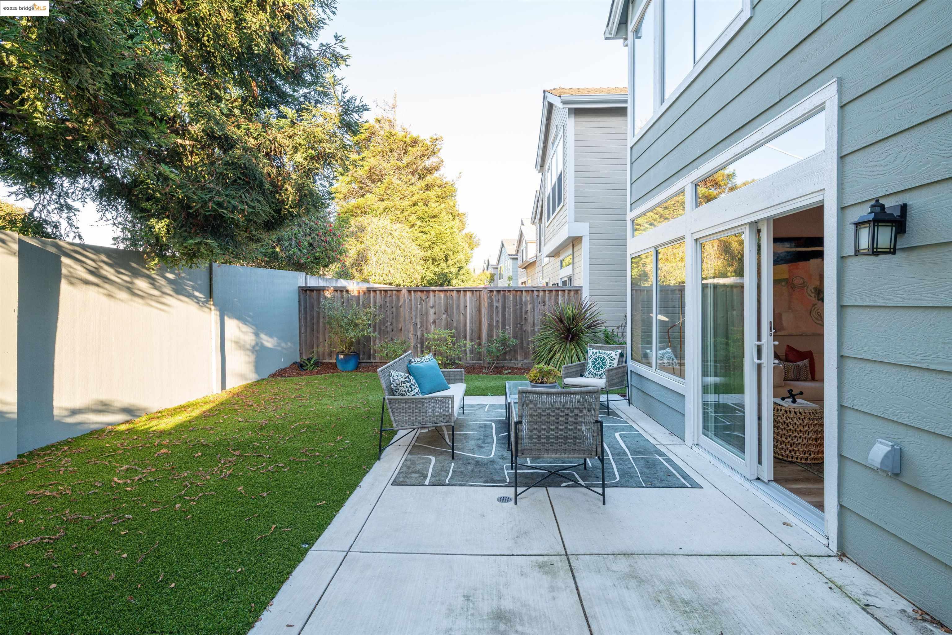 35 Southwind Circle Richmond, CA 94804 - Photo 49 of 59 a view of backyard with outdoor seating and green space