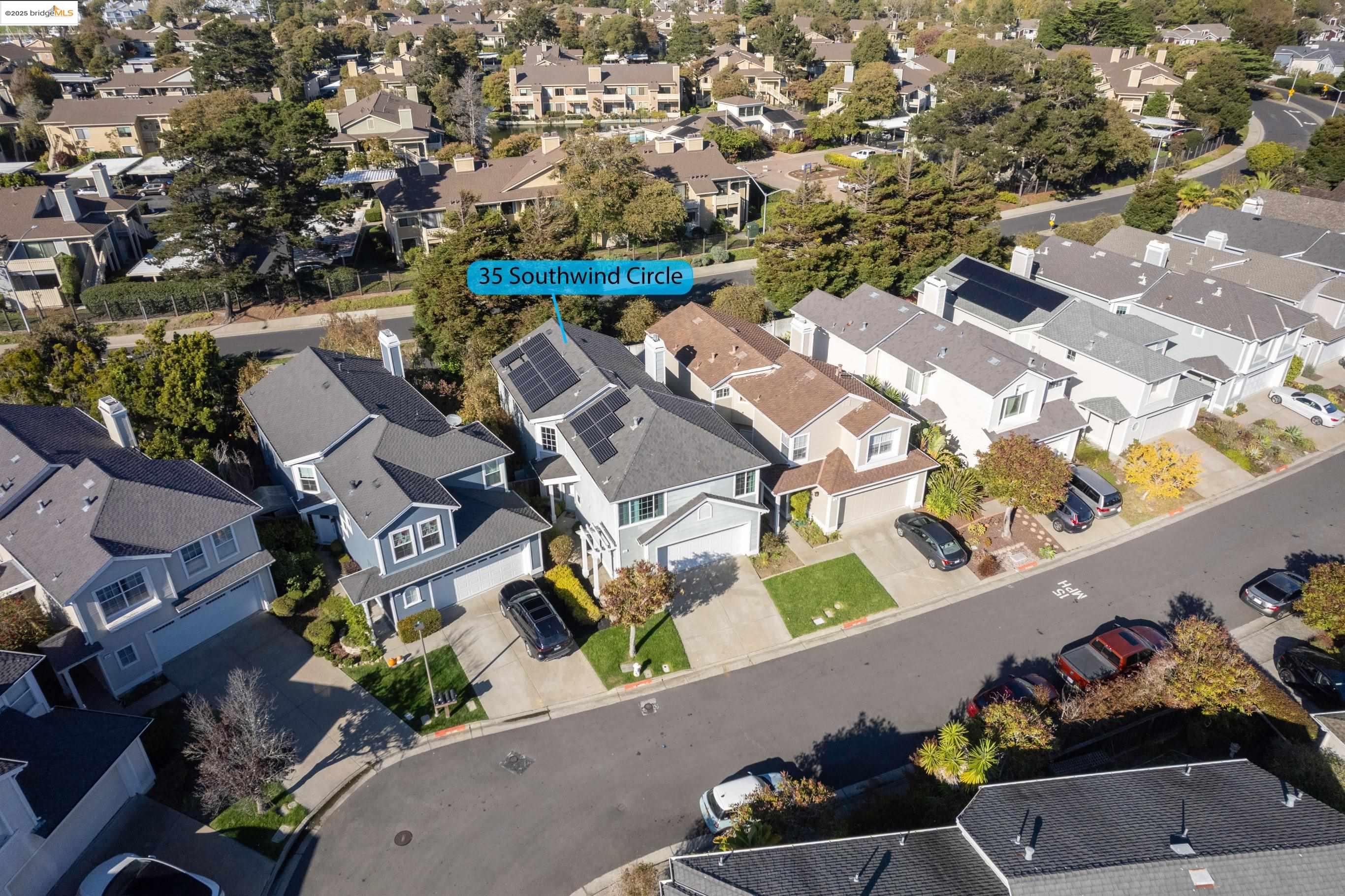 35 Southwind Circle Richmond, CA 94804 - Photo 58 of 59 an aerial view of a house a yard and lake view