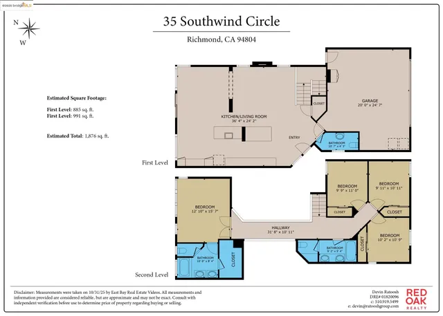 $1,049,000 | 35 Southwind Circle, Richmond, CA 94804
