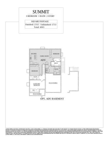 1004 West Paramount Cove South, Unit 315 Ogden, UT 84405 - Photo 42 of 42 Basement ADU Floor Plan