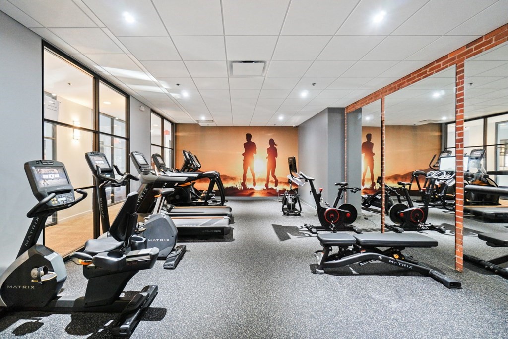 1245 Adams Street, Unit B210 Boston, MA 02124 - Photo 22 of 23 a view of a room with gym equipment