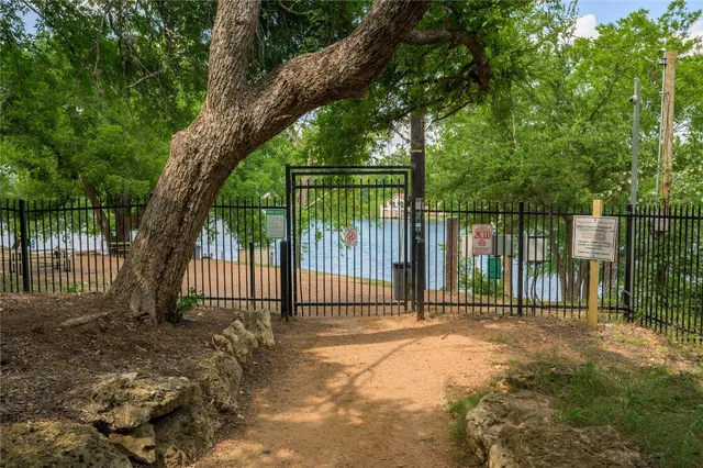 a view of lake with green space