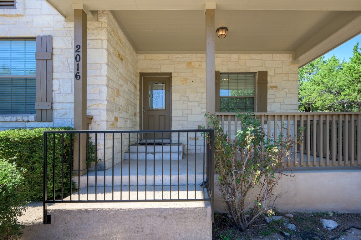 2016 Whitebead Trail Austin, TX 78734 - Photo 3 of 31 a view of a balcony with an outdoor space