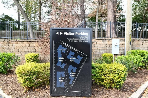 a view of a sign board