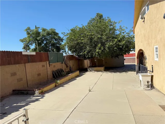 a view of a outdoor space in front of a building