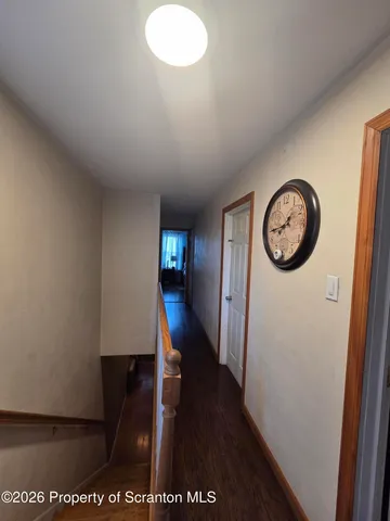 a view of a hallway with a elevator