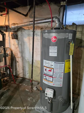 a view of water heater room