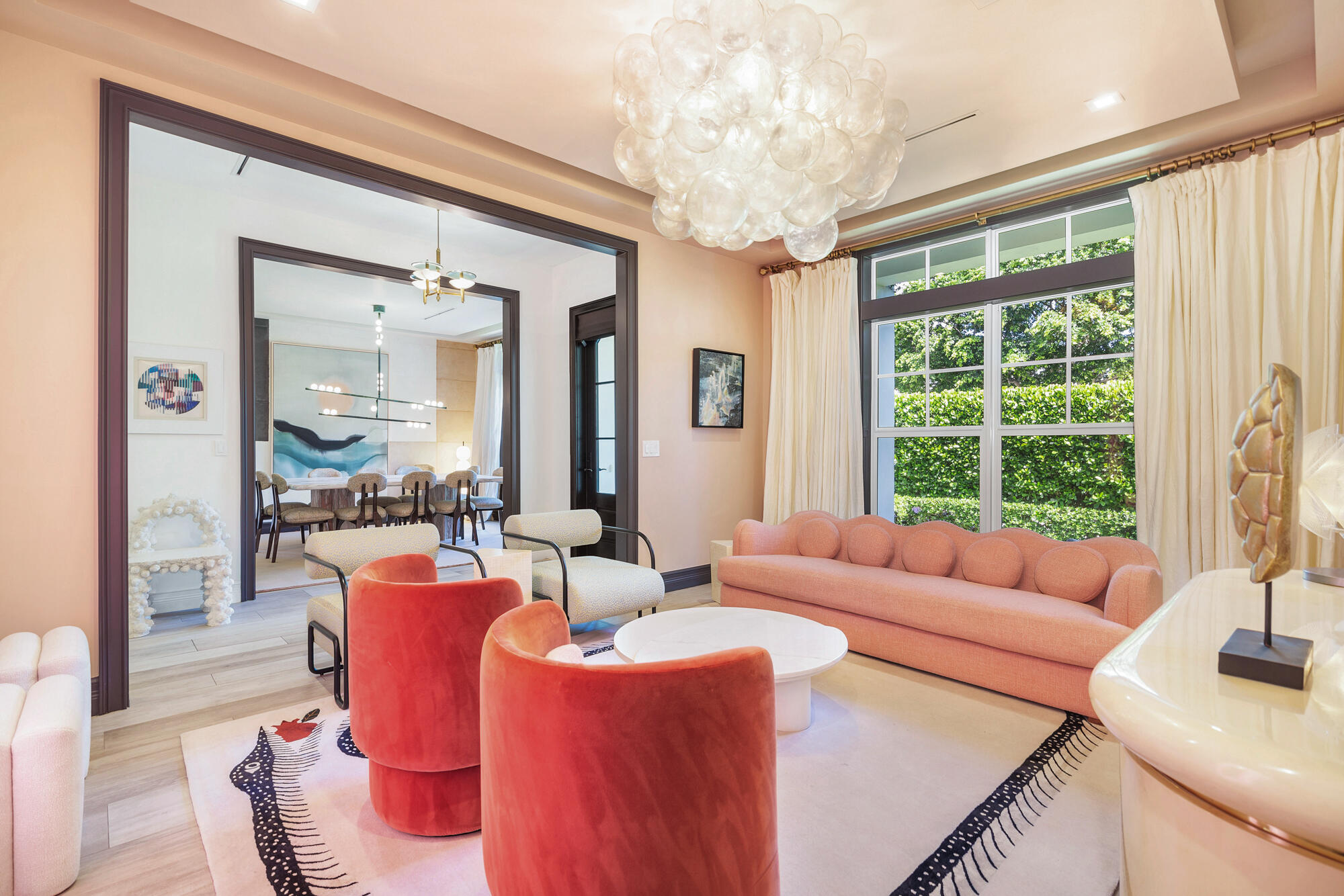 140 Edmor Road West Palm Beach, FL 33405 - Photo 3 of 30 a living room with furniture and a large window