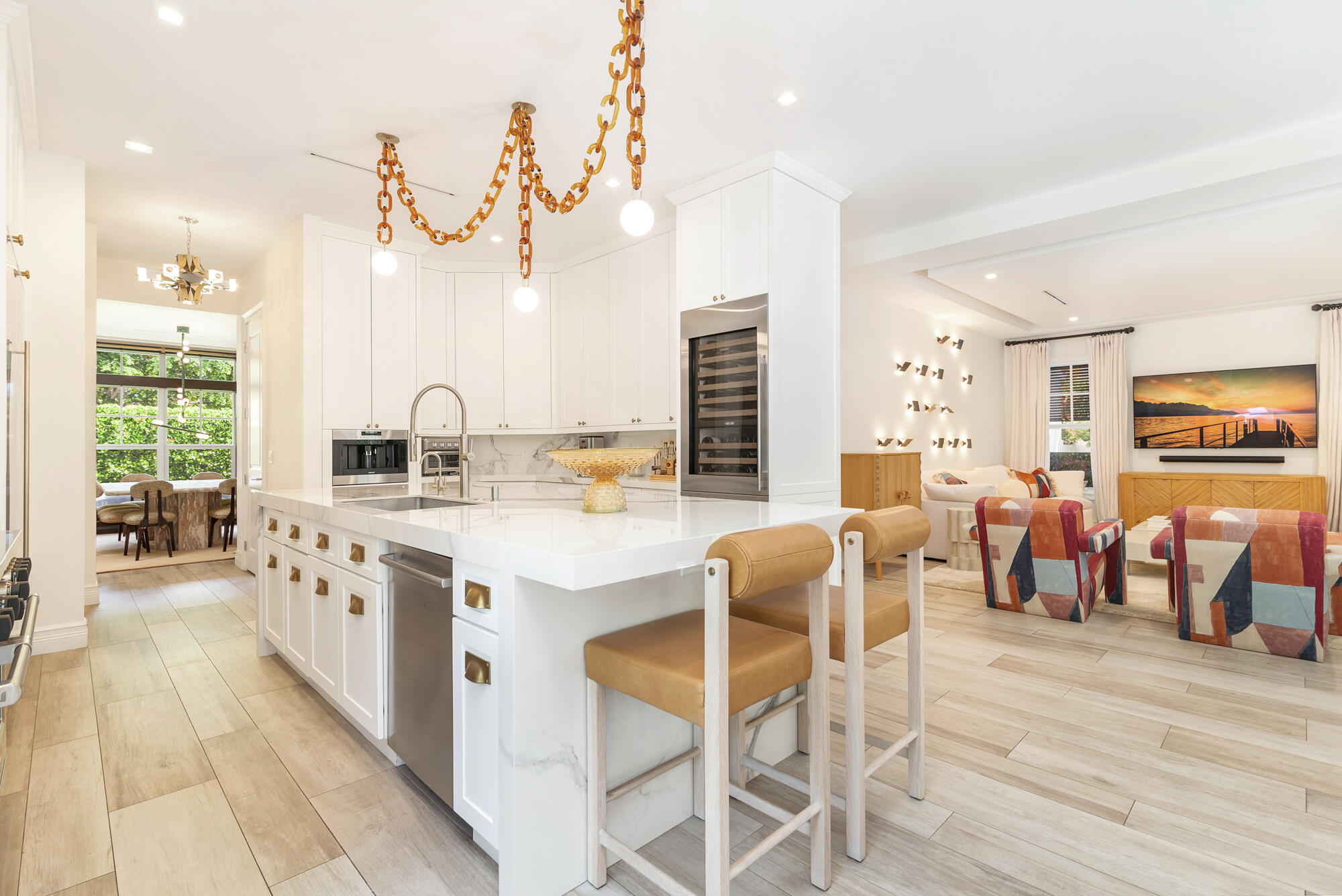 140 Edmor Road West Palm Beach, FL 33405 - Photo 8 of 30 a large kitchen with lots of counter space and painting on the wall