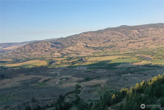 a view of lake and mountain
