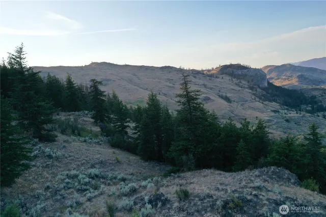 a view of mountains in the distance