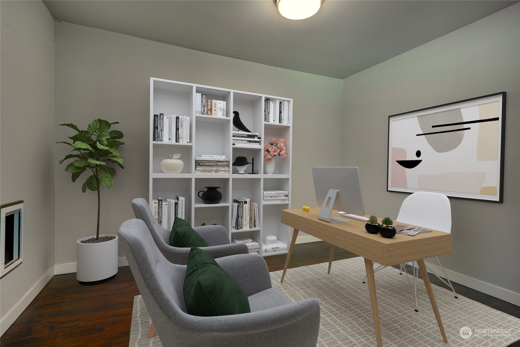 4608 Strumme Road Bothell, WA 98012 - Photo 18 of 30 a work room with furniture and a potted plant