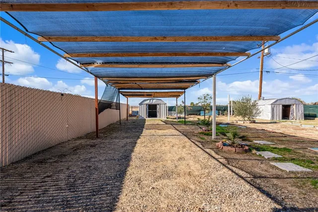 a view of a backyard of a house