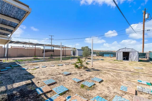 a house view with pool