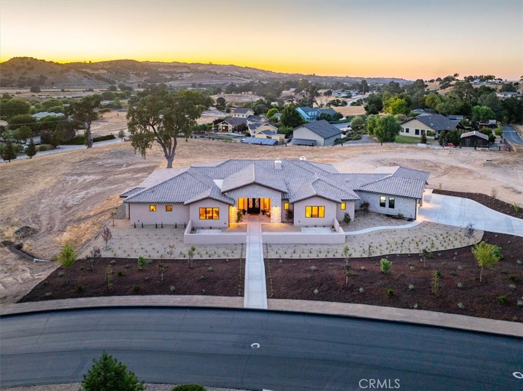 1410 Fire Rock Loop Templeton, CA 93465 - Photo 59 of 64 an aerial view of a house with a yard