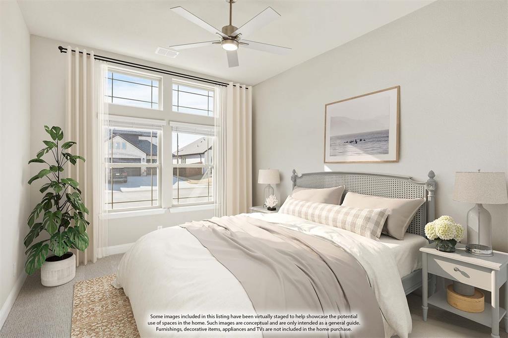 1004 Stonehaven Drive Justin, TX 76247 - Photo 10 of 35 a bedroom with a bed and a window