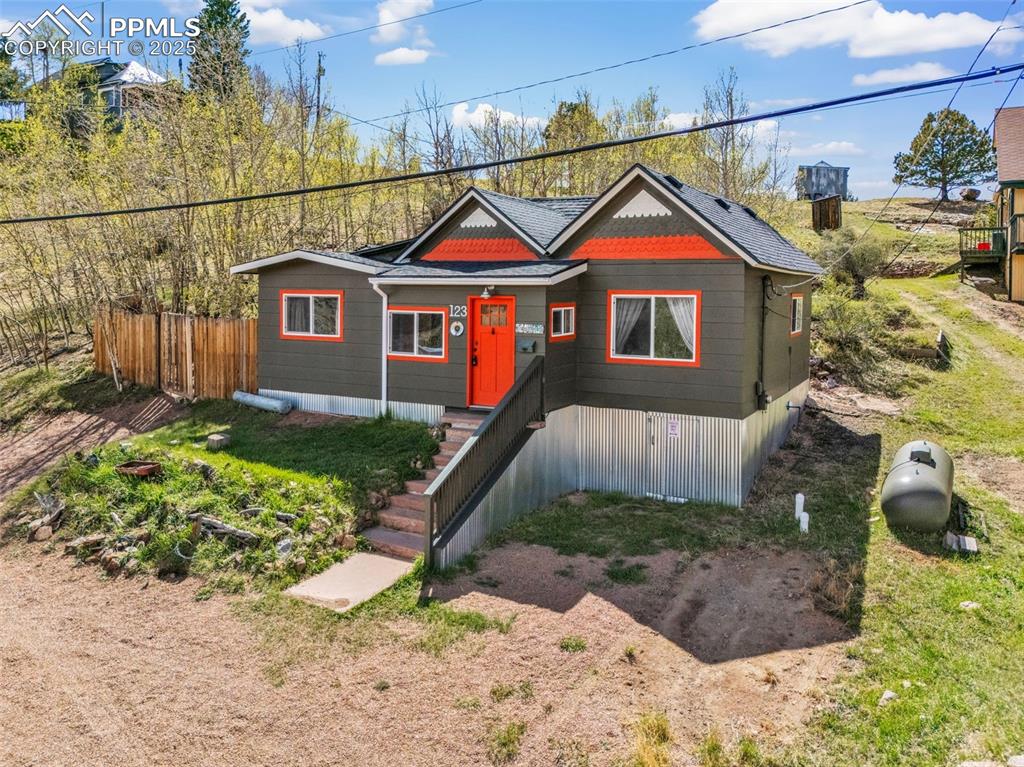 123 7th Street Victor, CO 80860 - Photo 3 of 50 Ariel View of front of property