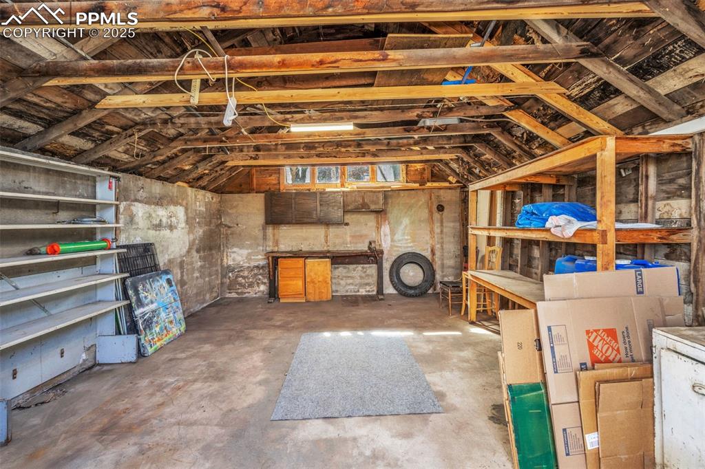 123 7th Street Victor, CO 80860 - Photo 46 of 50 Garage interior with ample storage space.