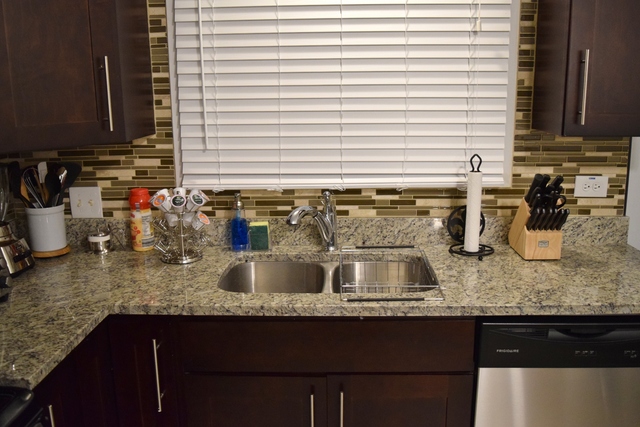 1905 West Golf Road, Unit 1A Mount Prospect, IL 60056 - Photo 9 of 24 a kitchen with sink and cabinets