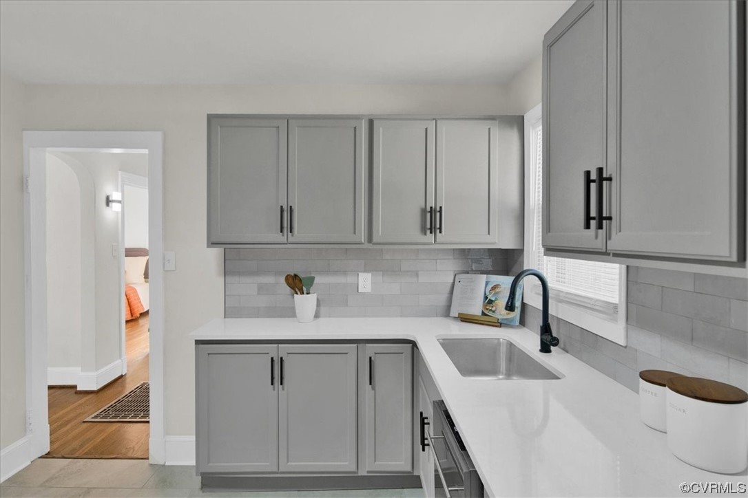 2309 Wright Avenue Richmond, VA 23224 - Photo 13 of 39 a kitchen with a sink cabinets and appliances