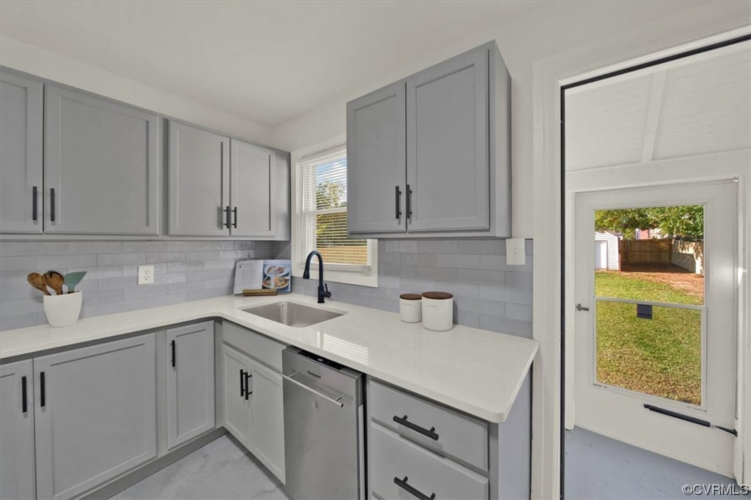 2309 Wright Avenue Richmond, VA 23224 - Photo 25 of 39 a kitchen with a sink and cabinets
