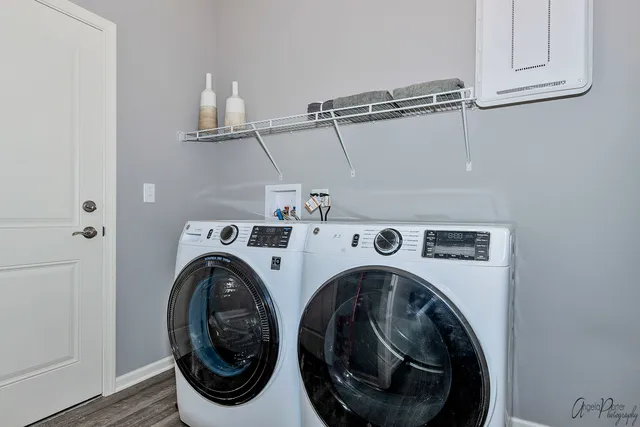 a aerial view of a house with big yard