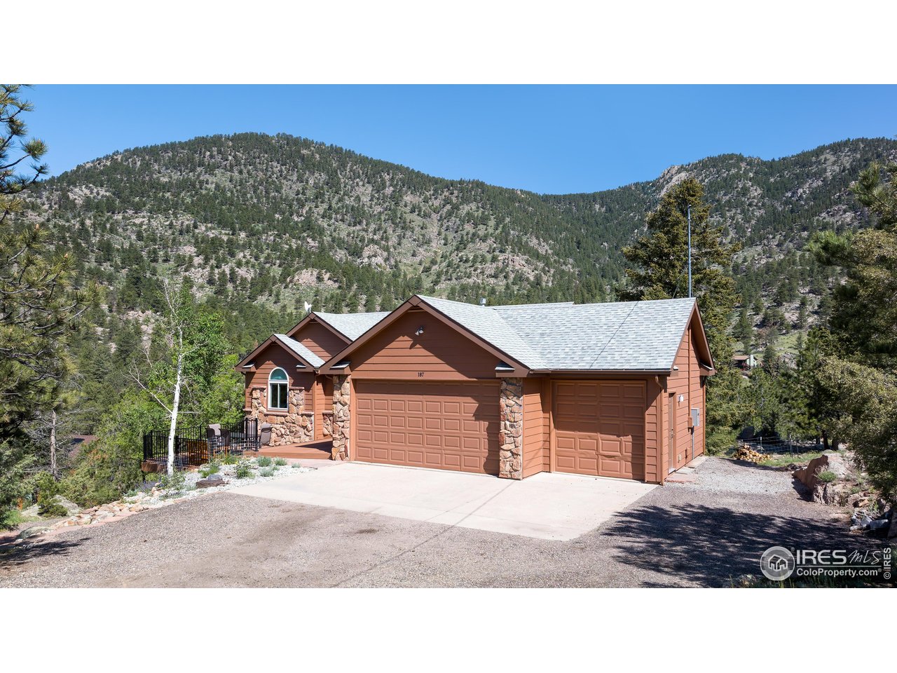 187 Wichita Road Lyons, CO 80540 - Photo 35 of 47 a house view with a outdoor space