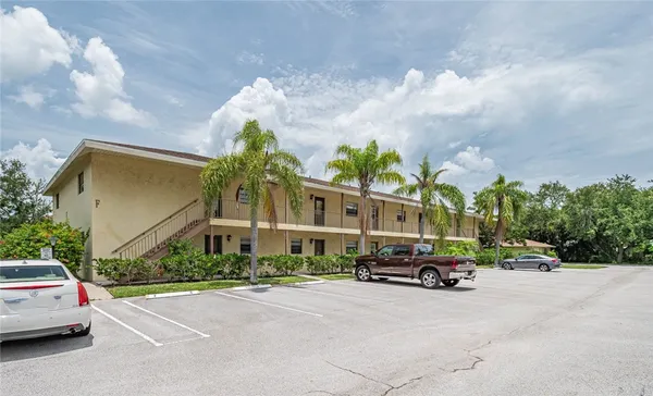 a car parked in front of a building