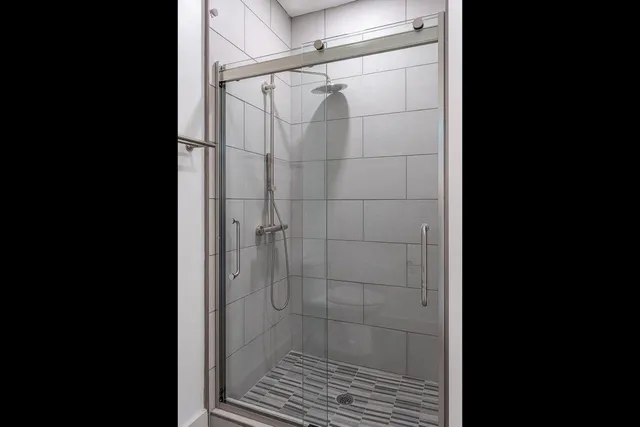 a close view of shower